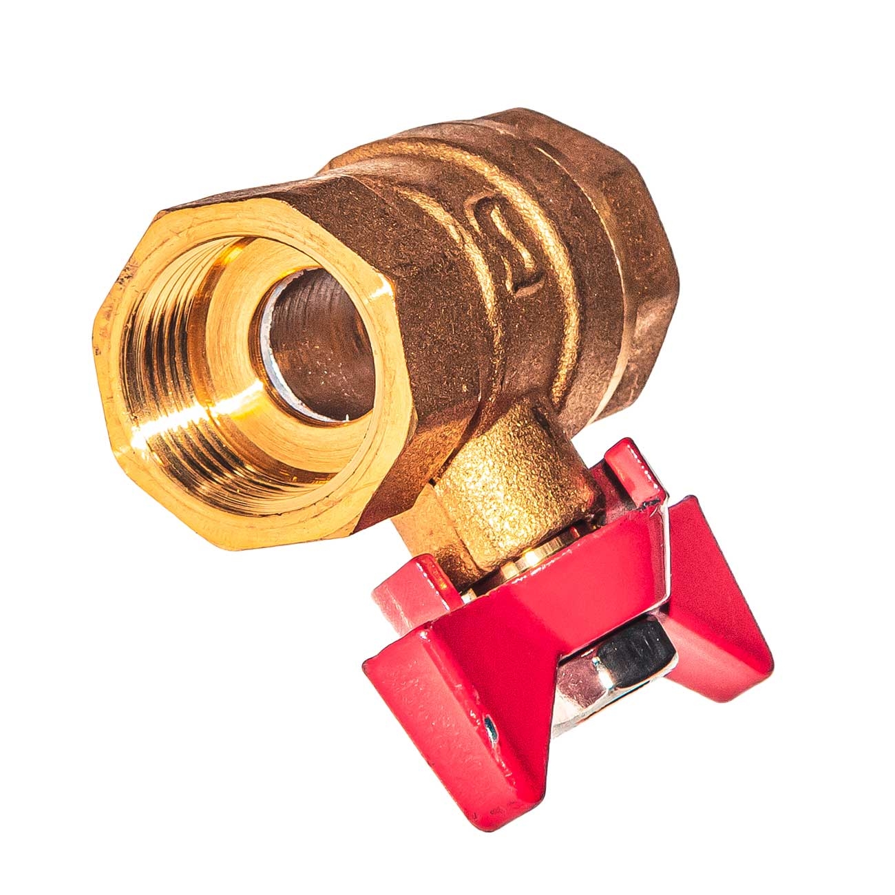 22301 Кран шаровой в/в 1/2" бабочка, латунь LAB.Space  - Вид №4