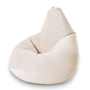 90662736 Мягкое кресло-мешок bm_423 XL Компакт, велюр, латте STLM-0328024 MYPUFF