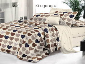 90356774 Комплект постельного белья Bella Vita Luxe 1193-Озорница евро хлопок цвет разноцветный STLM-0198720 ЭЛЬФ