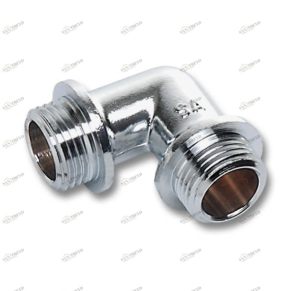 261134C SANHA 611 угол 90° НР, хромированная латунь 3/4 мм 