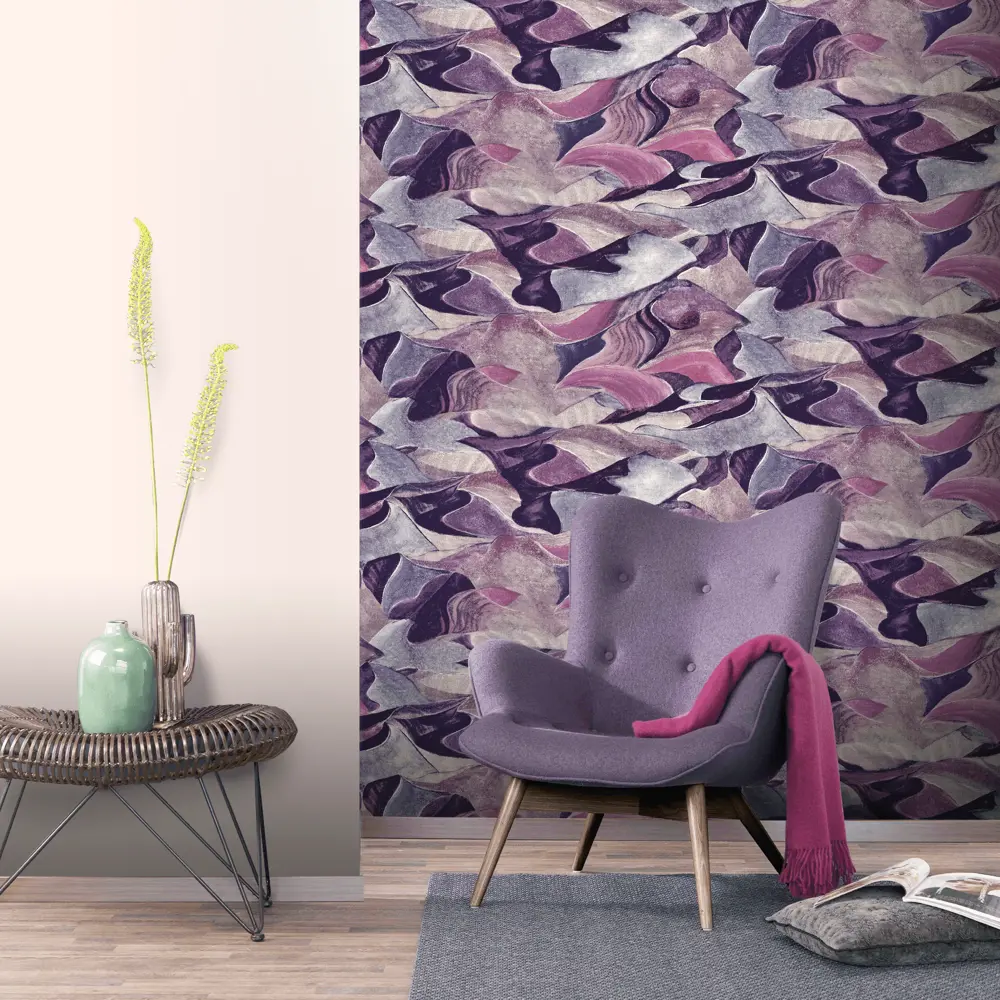 Обои флизелиновые Erismann Peru фиолетовые 1.06 м ЭР60400-08 STLM-2139177 - Вид №3