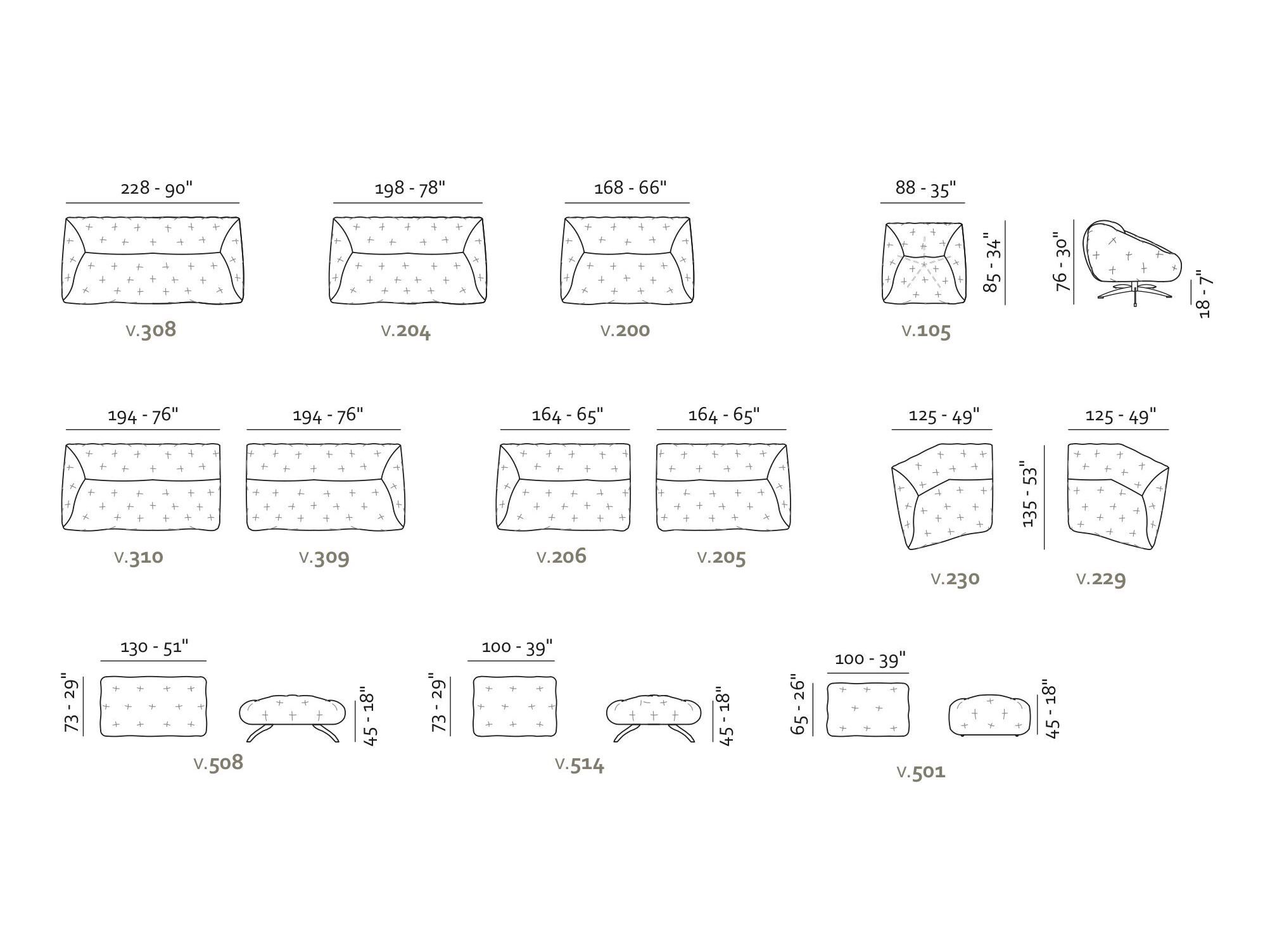 Бархатный диван Max Divani Globo ARCH-00064754 - Вид №10