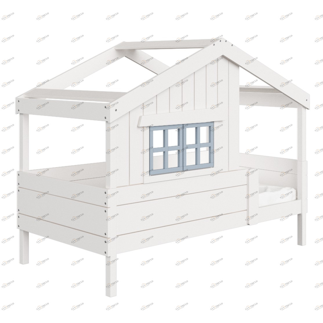 Кровать одноярусная белая "Шале M" ELLIPSE ELLIPSE HOME 00-3951314 Белый Santreyd 
