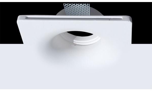 GESSO Встраиваемый в потолок держатель точечного светильника из гипса  806c  - Вид №1