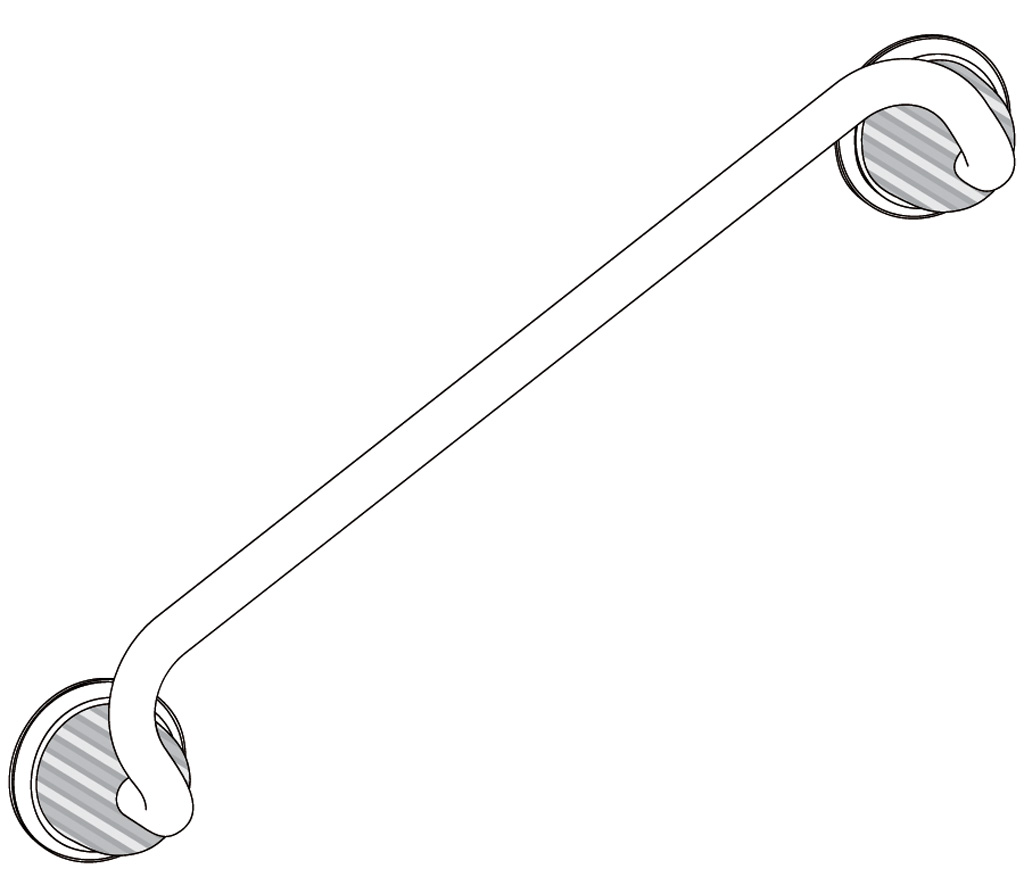 C68-513 C68-513 Поручень, длина 46 см ХРУСТАЛЬНЫЙ КУПОЛ Cristal & Bronze COUPOLE CRISTAL  - Вид №1