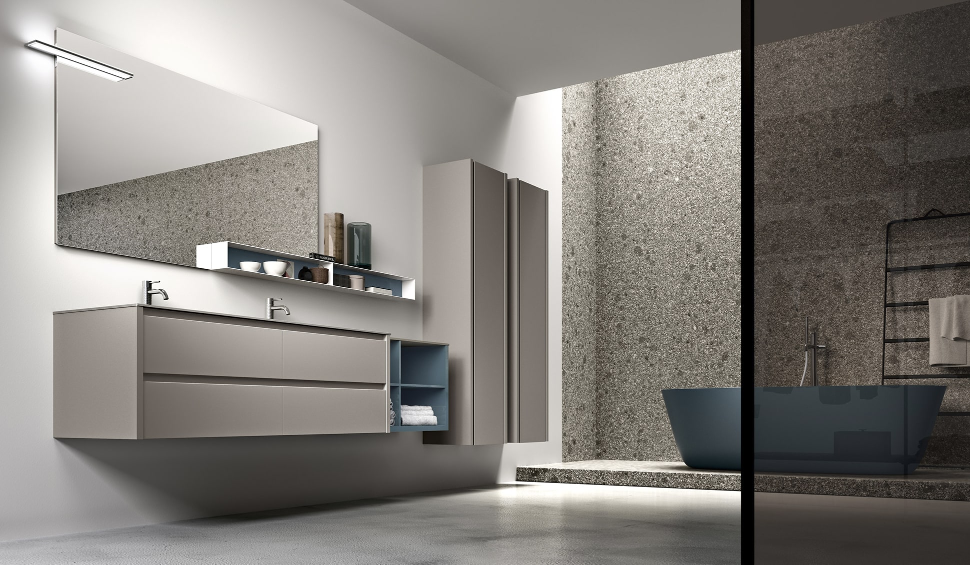 Tender lak – 09 Mastella  Tender LAK  Комплект мебели для ванной  - Вид №2