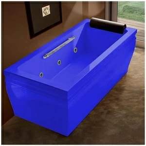 Ванна с гидромассажем синяя Gruppo Treesse Blanque 1880 DXSTDV1687SI