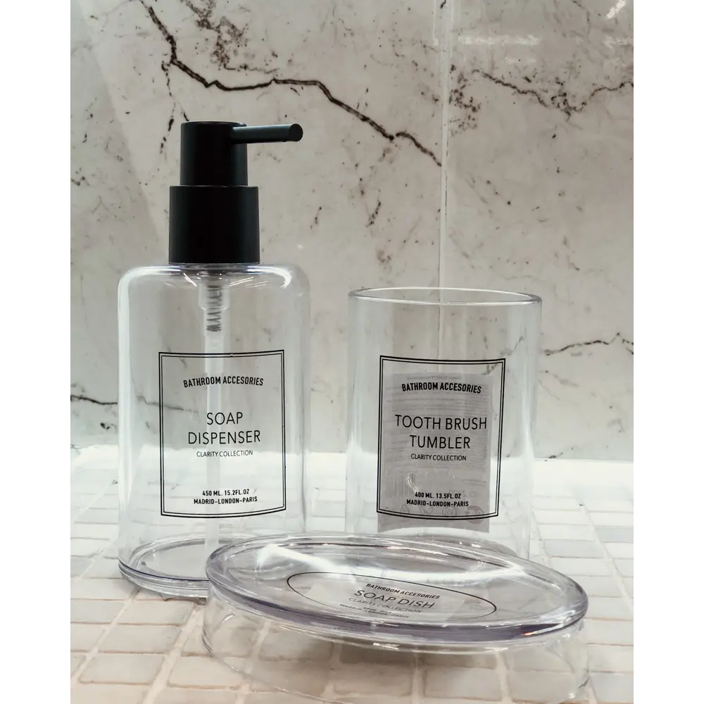 Дозатор для жидкого мыла Swensa Clarity цвет прозрачный STLM-2122751 - Вид №2