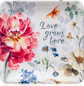 10672195 Certified International Тарелка пирожковая Certified Int. Весенний Букет. Розовый цветок 15см, керамика Керамика