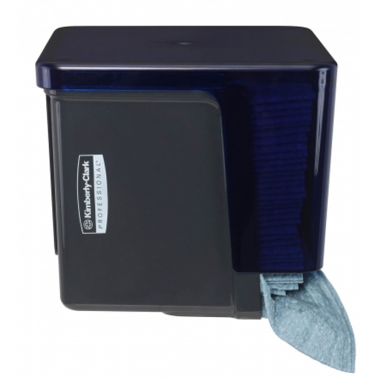 7969 Kimberly Clark Диспенсер для протирочных салфеток WypAll сложенных в четверо черный Kimberly Clark Professional 7969 черный 