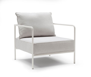 Стул для сада из стали и ткани