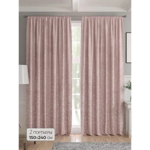 91799728 Комплект штор 2 шт на ленте Comfy Way Базовая Коллекция CW521157 150x240 см жаккард цвет бежевый STLM-1032080