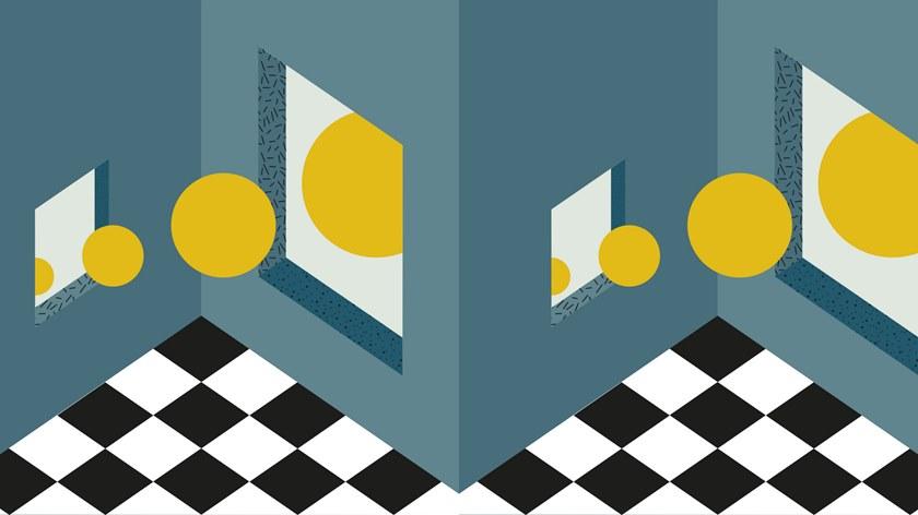 Baboon Геометрические огнестойкие виниловые обои Pattern sun-id-1411636 - Вид №4