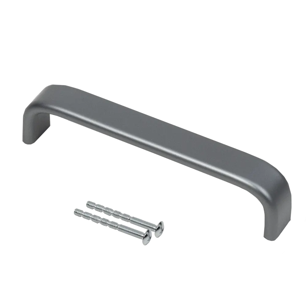 Мебельная ручка-скоба UA340-128 128 мм графит AKS STLM-2045102 - Вид №3