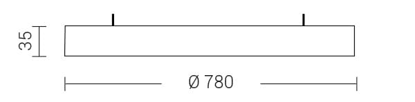 Алюминиевый светодиодный потолочный светильник Rossini Illuminazione Mo'n ARCH-00035146 - Вид №4