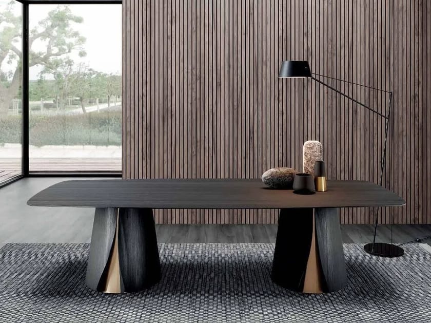 Обеденный стол с двойным основанием Pacini & Cappellini Shell ARCH-00006172