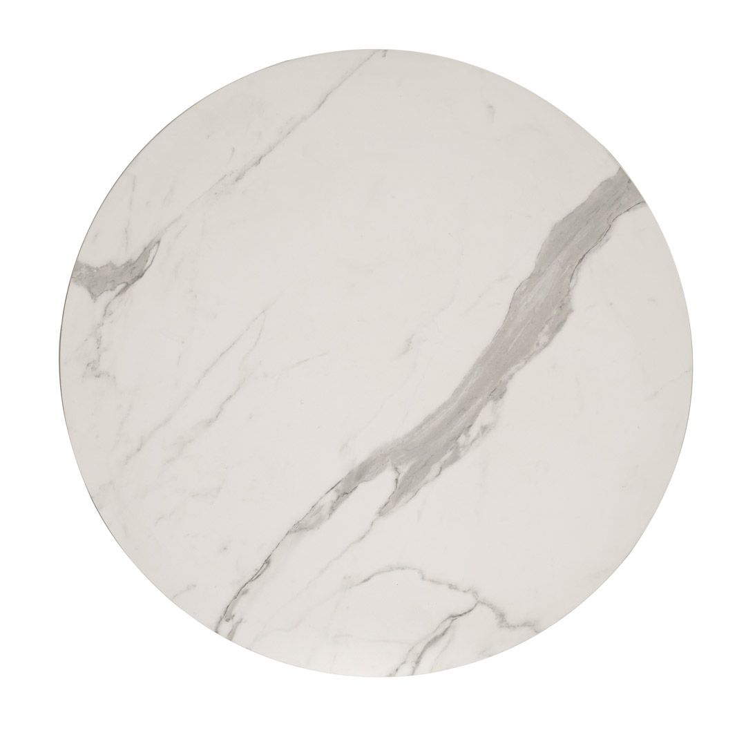 Круглый стол из полиэтилена и столешница HPL с мраморным эффектом SLIDE девятнадцатый век ARCH-00052894 - Вид №26