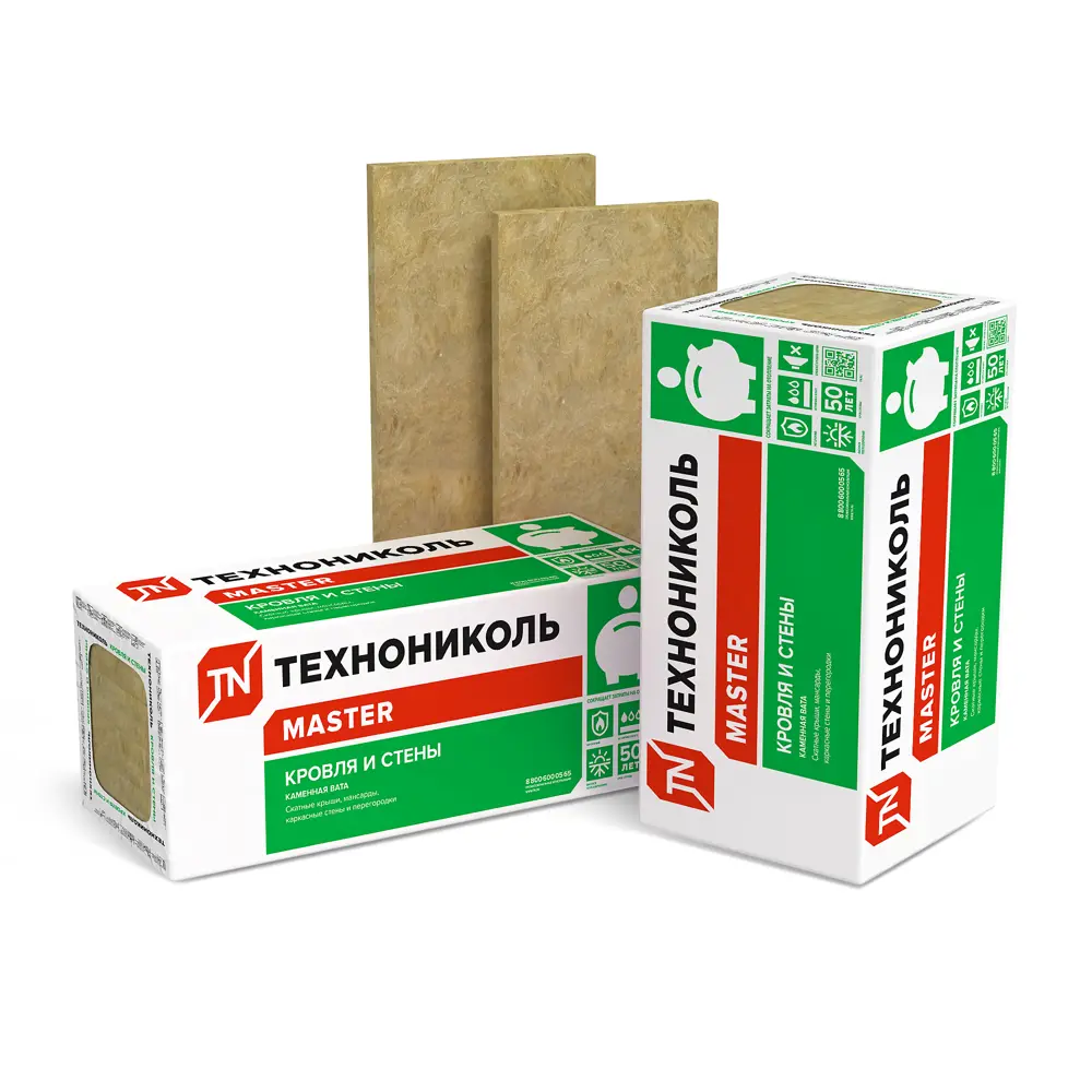 Утеплитель Технониколь Кровля и Стены 50 мм 8 шт 600x1200 мм 5.76 м² STLM-2053343 - Вид №1