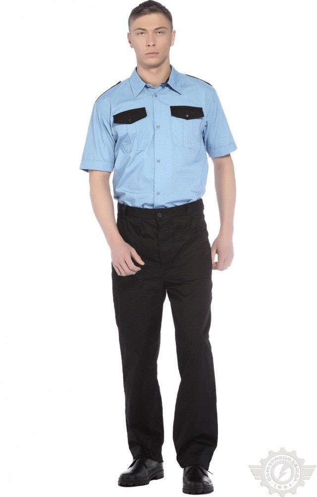 65909 Сорочка "Страйк" короткий рукав  Одежда для охранных структур  размер 48-50/182-188 Спецодежда  - Вид №2