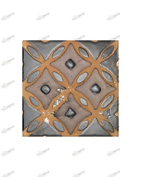 FLT-BRW Flora Tiles Brown Garden Devon&Devon FLTBRW