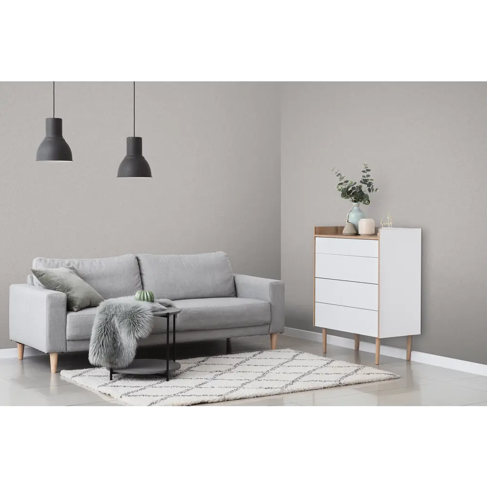 Обои флизелиновые Renowa Галактика серые с эффектом штукатурки 89425640 STLM-1572400 - Вид №4