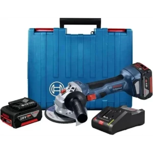 УШМ аккумуляторная бесщеточная Bosch Professional GWS 180-LI 2012839, 18 В Li-Ion 2x4 Ач, 125 мм