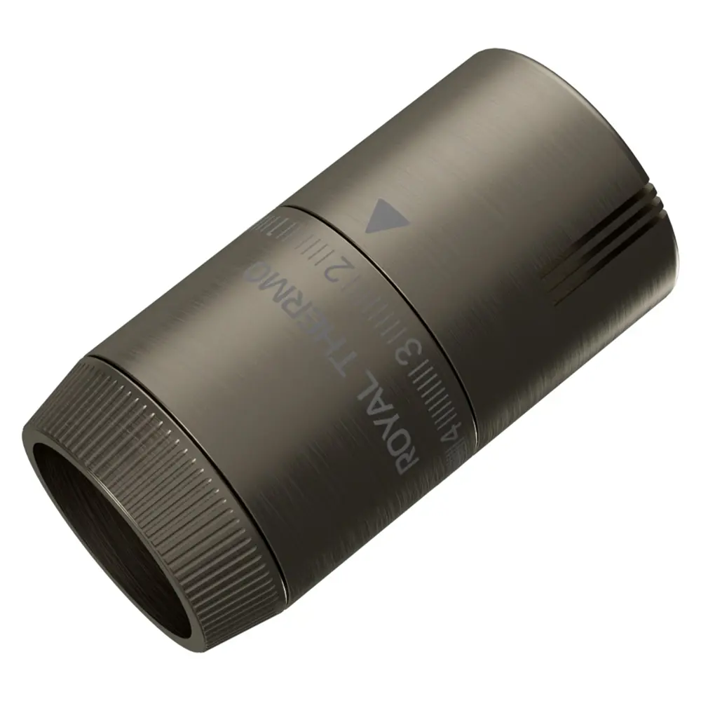 Термостатическая головка жидкостная Royal Thermo Design Pro M30x1.5 никель матовый STLM-2002795 - Вид №1