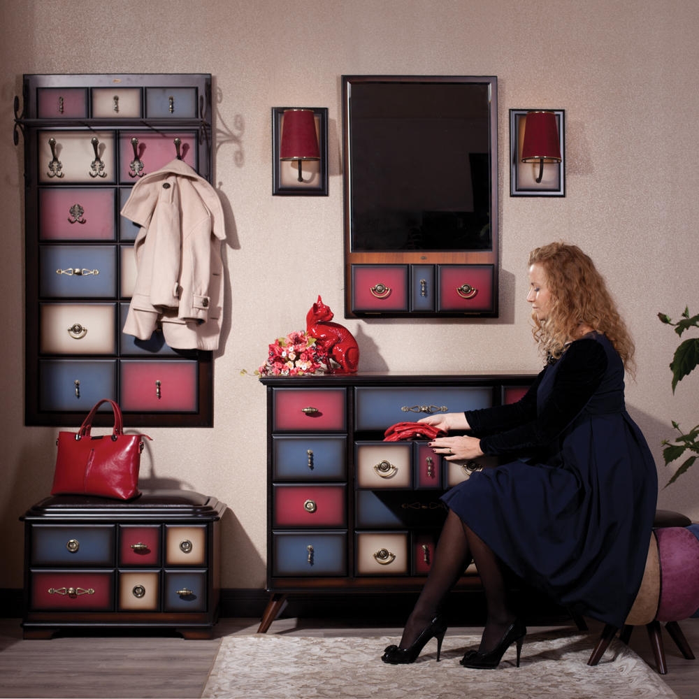 15004,11540 Настенная прихожая с ящиком Пандора 3 Mix BOGACHO 4627139505181, 4627139509639 - Вид №1
