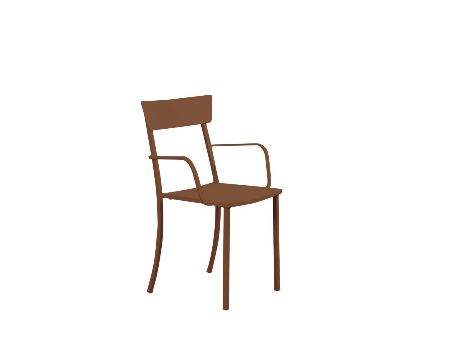 Металлический штабелируемый садовый стул с подлокотниками Vermobil Mogan ARCH-00110089 - Вид №15