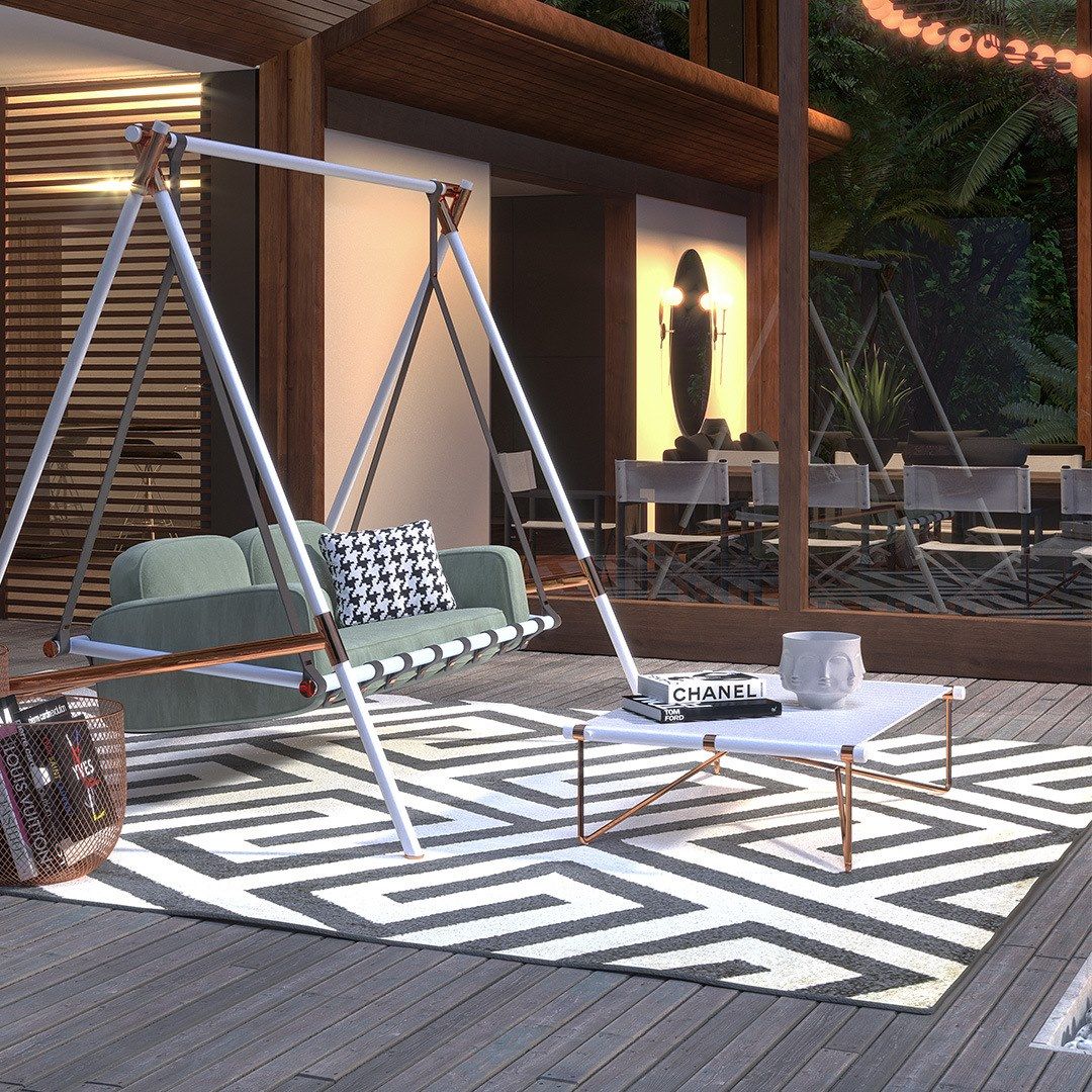 Алюминиевый прямоугольный низкий садовый столик Myface Noa ARCH-00011285 - Вид №5