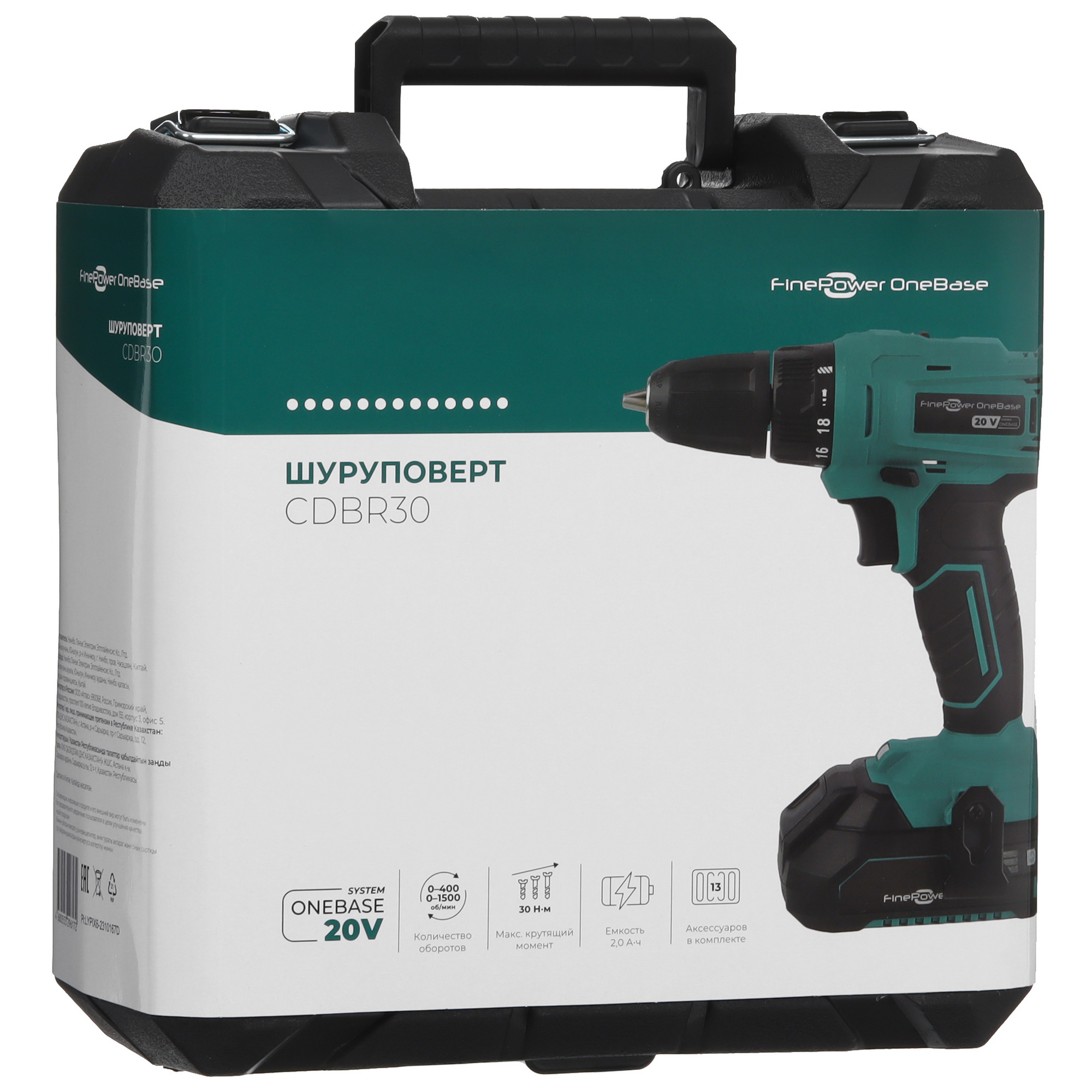 Дрель-шуруповерт FinePower OneBase CDBR30 OneBase20 5433151 STDN-0076151 - Вид №12