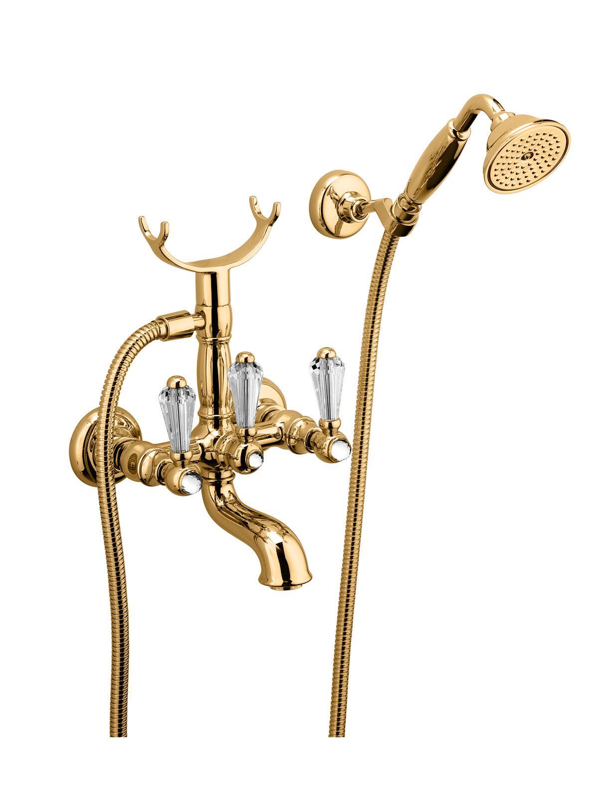 Настенный наружный смеситель для ванны с ручным душем Rubinetterie Frattini Lybra M Style ARCH-00098890 - Вид №8