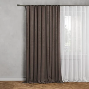 Штора на ленте Анора 160x260 см цвет какао 89375981 STLM-2135005