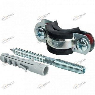 Хомут с шпилькой и дюбелем 1/2" (⌀20-24) STOUT SAC0020100012