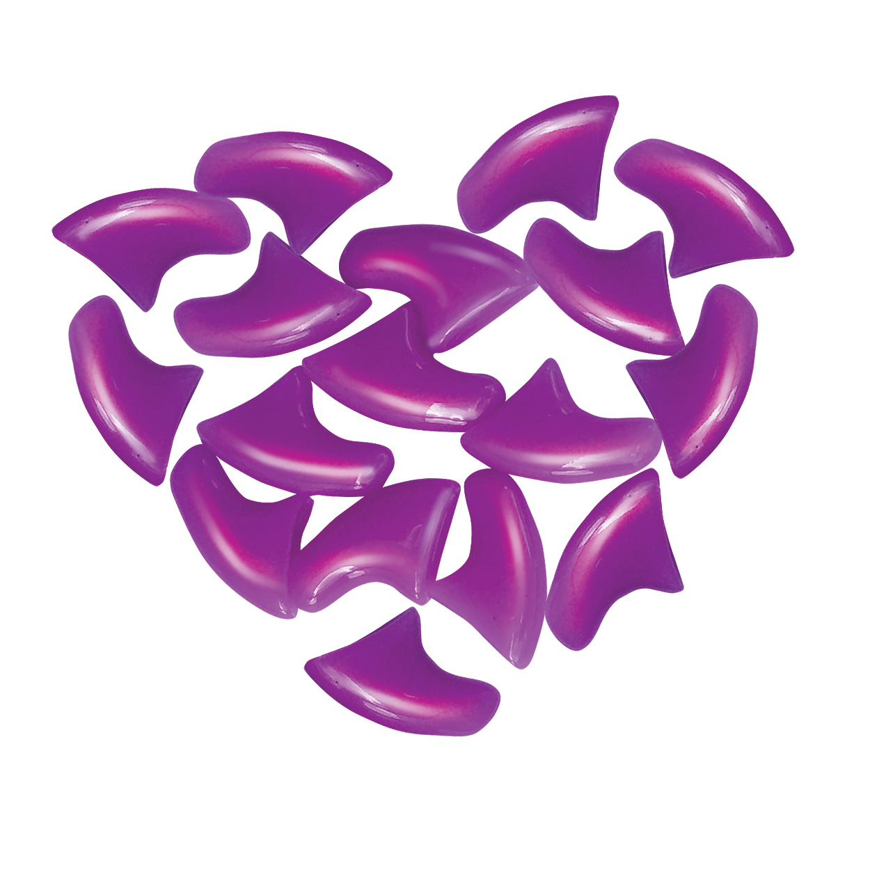 ПР0043875 Мягкие коготки пурпурные 40шт Cliny  - Вид №1