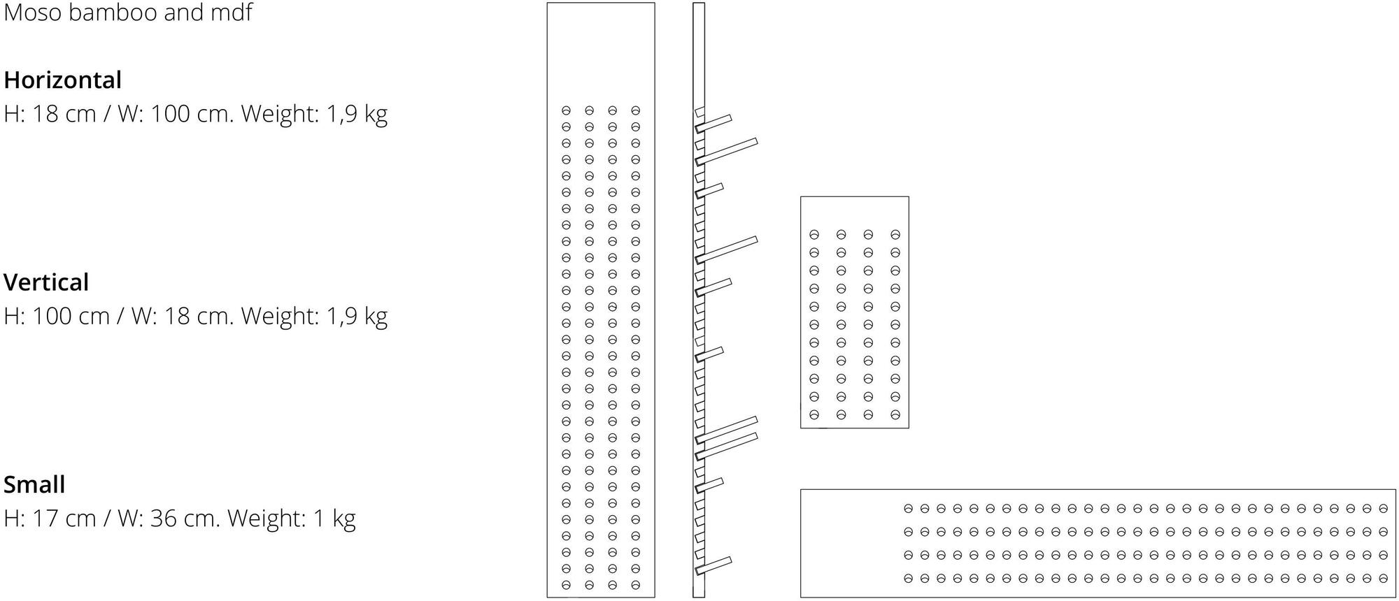 We Do Wood Настенная вешалка из бамбука  2030603, 2130603  - Вид №10