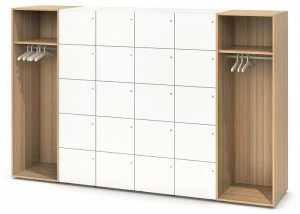 BENE Высокий офисный шкаф с замком