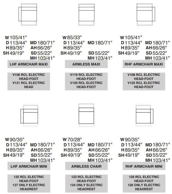 Rossini Sofas Изогнутый регулируемый кожаный диван sun-id-1509203 - Вид №14