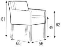 Sits Мягкое кожаное кресло с подлокотниками sun-id-1461190 - Вид №3