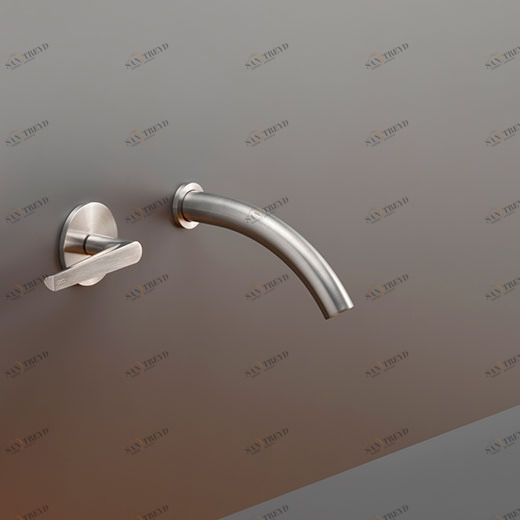 Настенный смеситель с прогрессивным носиком L. 125 мм  FLG05 CEADESIGN 