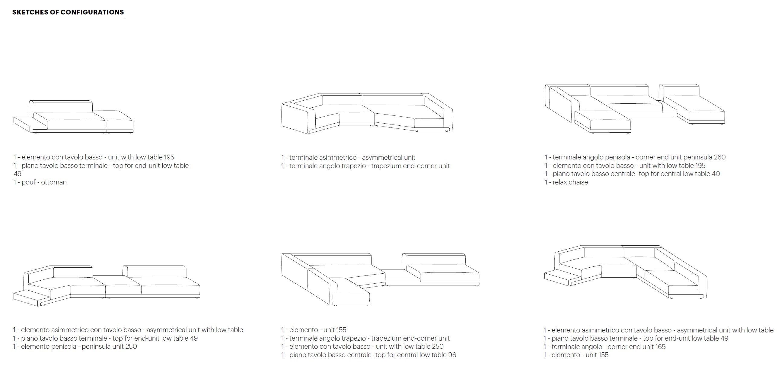 Модульный диван Meridiani MAX ARCH-00076134 - Вид №8