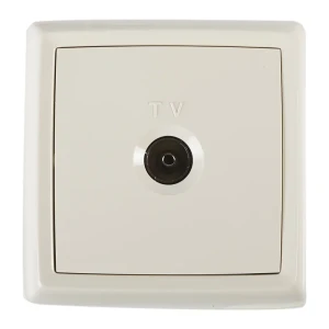 ТВ-Розетка встраиваемая Reone САТ-Г С-1882, цвет слоновая кость