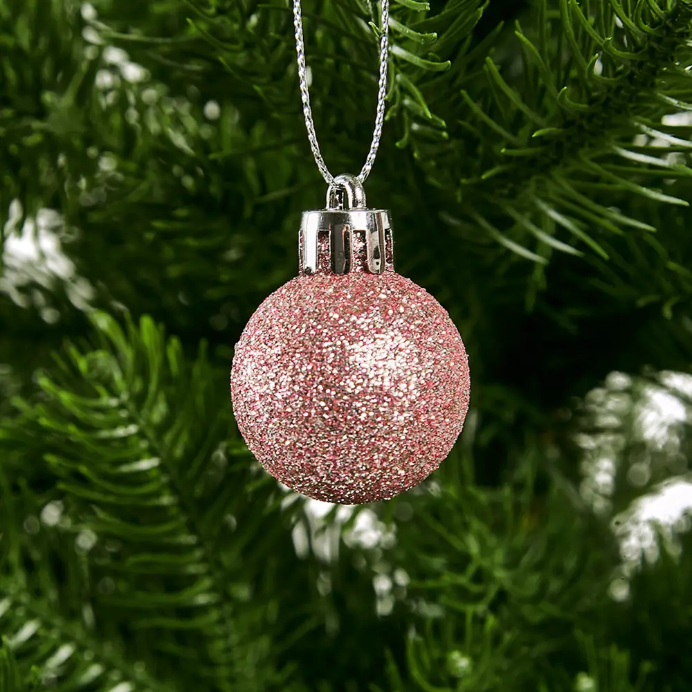 87036417 Набор новогодних шаров Christmas ø6 см цвет розовый 100 шт. STLM-1415457 Santreyd  - Вид №11