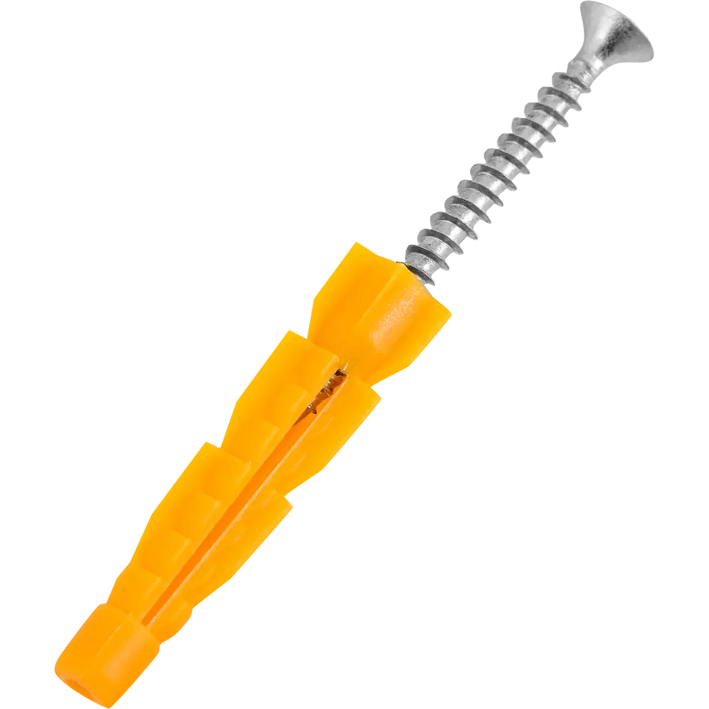 Дюбель универсальный с саморезом Ш3х35 мм полипропилен 16 шт НЕВСКИЙ КРЕПЕЖ STLM-2099649 - Вид №1