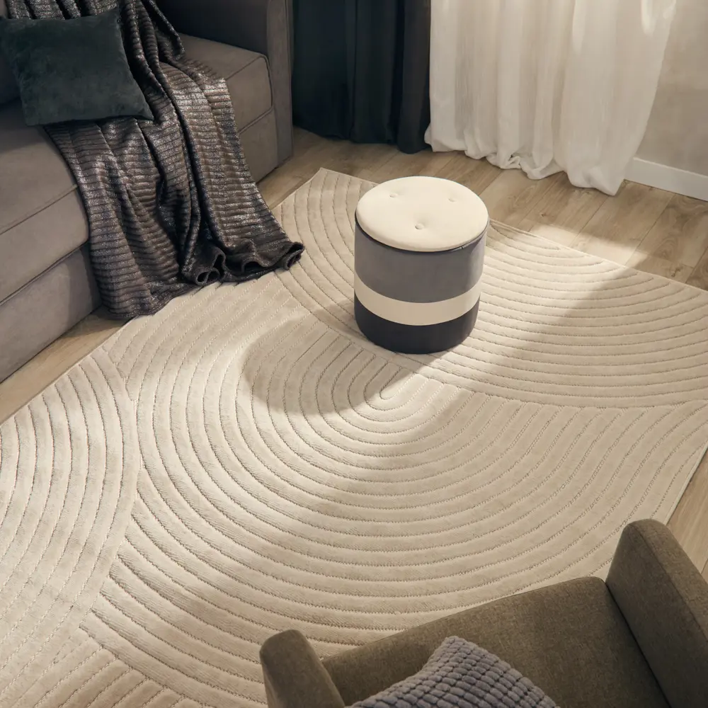 CTIM Ковер «Луна» с рельефным ворсом 240x340 см кремовый 89360179 STLM-1033263 - Вид №7