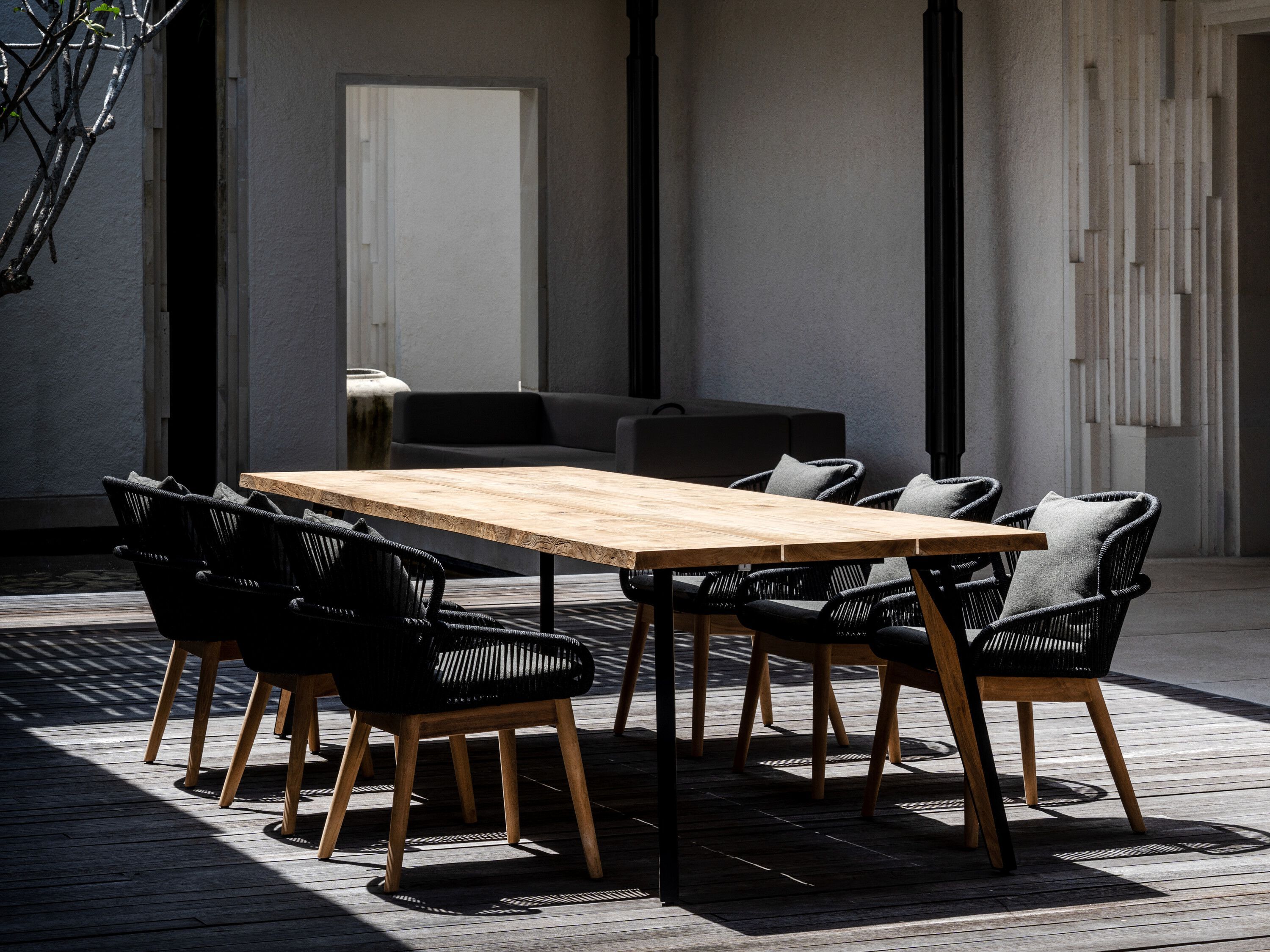 Алюминиевый и деревянный садовый стул cbdesign Altea ARCH-00114278 - Вид №2