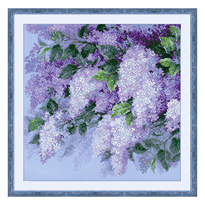 1533 Набор для вышивания Сирень после дождя 45 х 45 см RIOLIS Сотвори Сама 