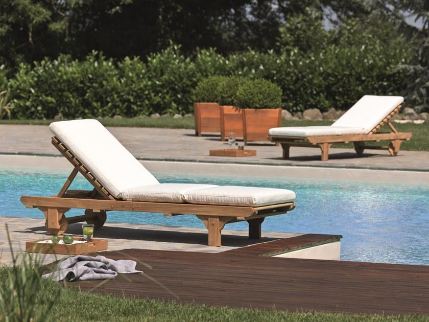 Unopiù Садовая кушетка из тика на колесиках Chelsea Henlett - Вид №2