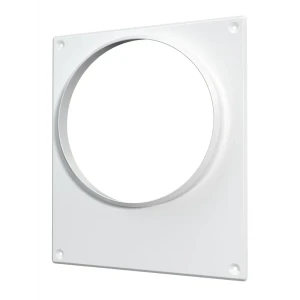 Площадка торцевая Era D150 мм металл цвет белый