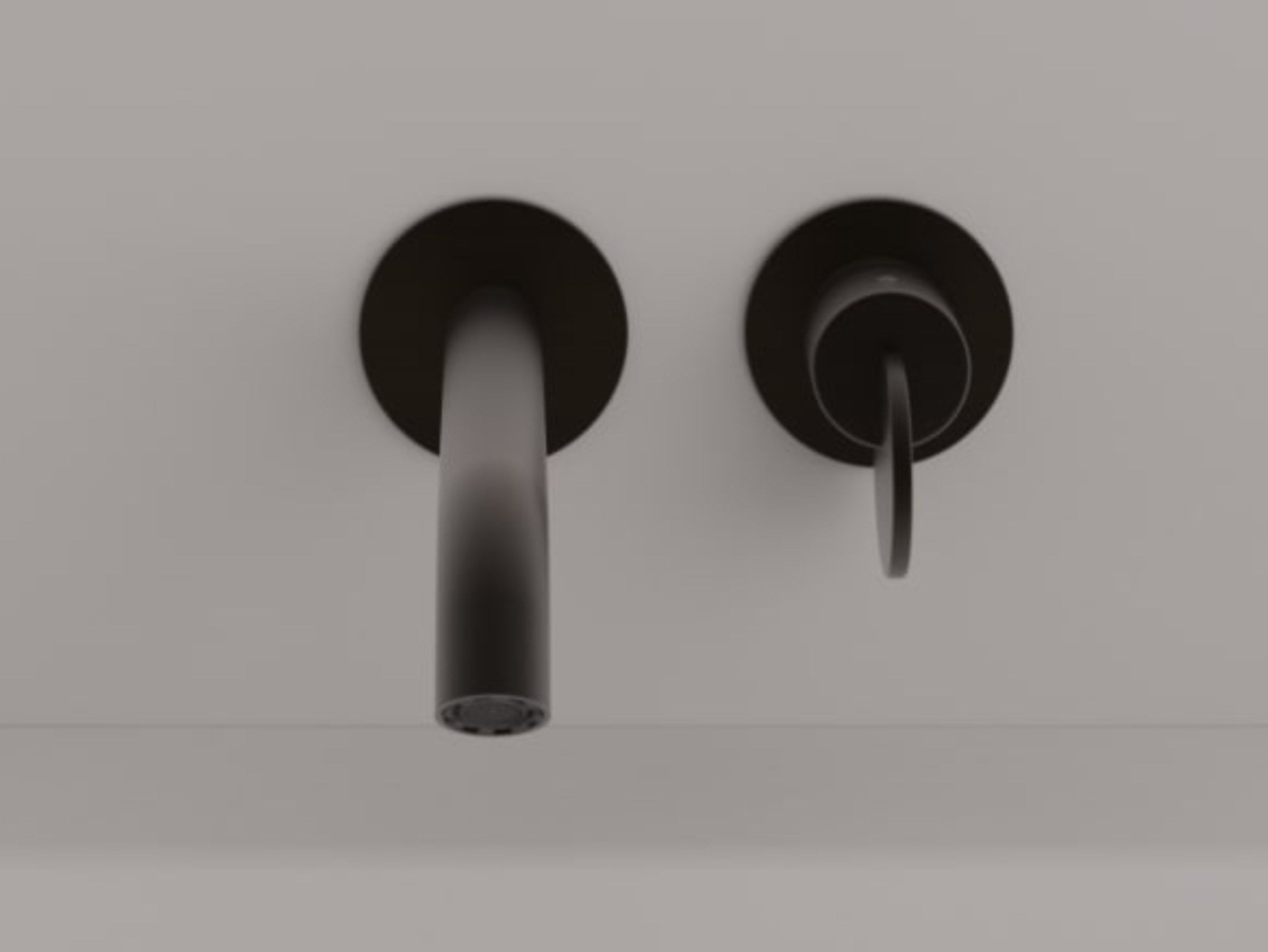 Латунный однорычажный настенный смеситель для раковины с 2 отверстиями Agape Limón ARCH-00045507 - Вид №1